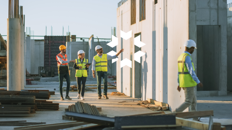 Construction Team_Hard Hats_Project Work_New Construction_Chevron