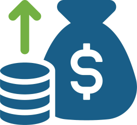 Financial Gain BY_green arrow